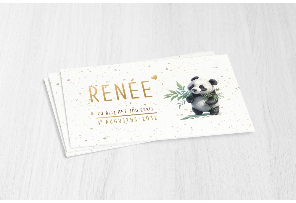 Kleine panda met blaadjes vast Kleine panda met blaadjes vast
